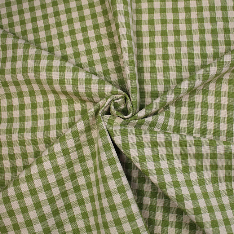 Birch Lane Oskar Check Green Cotton Duvet Cover Set Wayfair Canada
